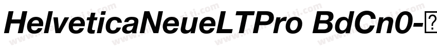 HelveticaNeueLTPro BdCn0字体转换